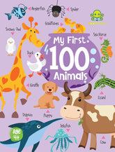 Booktopus Mini Board Book - My First 100 Animals - Early Learning Picture Books for Kids 4+