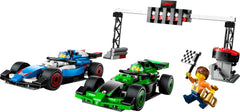 LEGO City F1 Grid with VCARB & Sauber Race Cars Toy Vehicle Set Building Kit For Ages 6 Years & Up