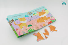 Booktopus Square Puzzle Board Book - Pet World Learning Puzzle with Easy Grip Pieces - Educational Toys for Kids 4+