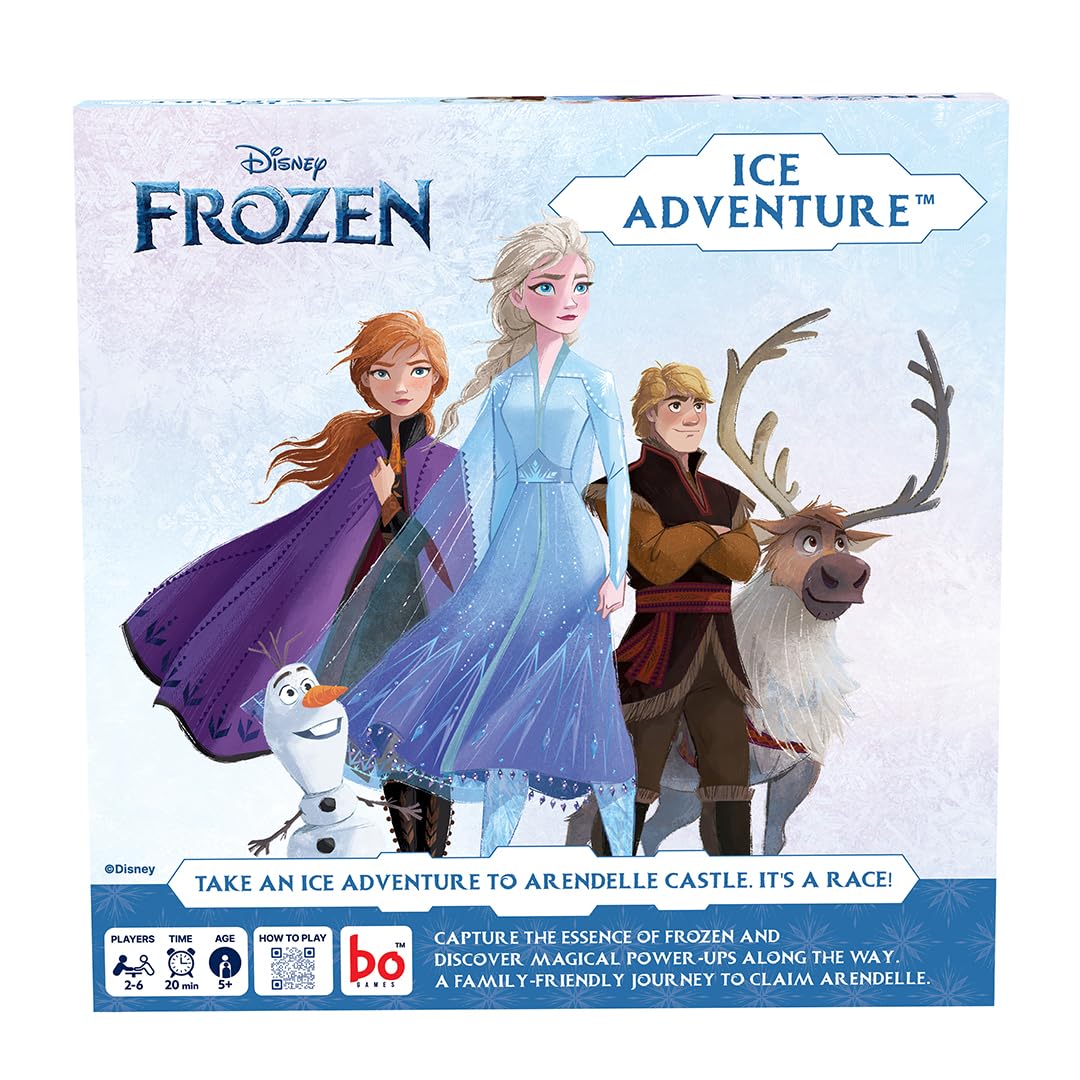 BO Games Ice Adventure Frozen Board Game | Race to Claim The Castle Game for Kids | Ages 3 and Up