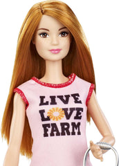 Barbie Red-Haired Career-Themed Chicken Farmer Doll and Playset with Henhouse and More for Ages 3 Year and Up