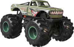 Hot Wheels 1:24 Scale Oversized Monster Truck V8 Bomber Die-Cast Toy Truck with Giant Wheels & Cool Designs