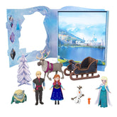 Disney Frozen Story Pack with 6 Key Characters, Small Dolls Figures and Accessories Inspired by Disney Frozen Movies Giftset for Kids Ages 3+