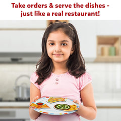 Skillmatics Let's Play Restaurant Pretend Play Food Playset With 30+ Magnetic Food Items for Kids Ages 3 To 8 Years