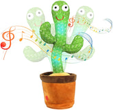 REZNOR Talking Dancing Cactus Baby Toys with Repeat Voice Sing Wriggle & Singing Recording for Kids