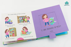 Booktopus Slide and Learn Board Book - My Good Habits Emotional Learning Book - Interactive Books for Kids 4+