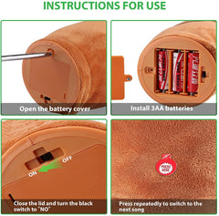 REZNOR Talking Dancing Cactus Baby Toys with Repeat Voice Sing Wriggle & Singing Recording for Kids