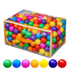 REZNOR 70mm Vibrant Colour Soft and Child-Friendly Play Plastic Pool Balls Designed for Kids with Gentle Edges, Set of 25