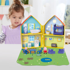 PEPPA PIG Family House Playset, Includes Peppa's and George Figures, House Set and Other Fun Accessories, Preschool Toy for Girls and Boys Ages 3 and Up