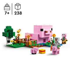 LEGO Minecraft The Baby Pig House Gamer Building Kit For Ages 7+
