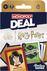 Monopoly Deal Harry Potter Edition Card Game | Quick-Playing Card Game | Fun Games For Families And Kids | Ages 8 And Up