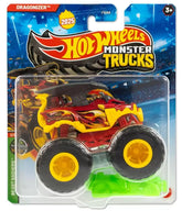 Hot Wheels 1:64 Scale Dragorizer Monster Trucks 2025 Diecast Truck with Crushable Car for Ages 3+ (JCD69)