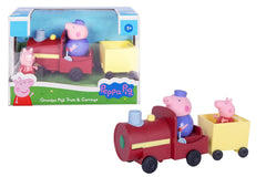 PEPPA PIG Grandpa's Train and Carriage Playset, Includes 2 Figures, Preschool Toys for Girls and Boys 3 Years and Up
