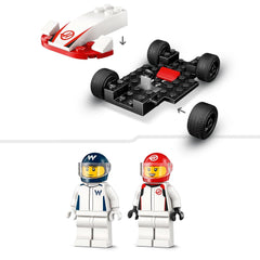 LEGO City F1 Williams Racing & Haas F1 Race Cars Vehicle Building Kit For Ages 4+