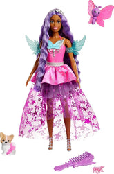 Barbie 7-Inch Long Hair Brooklyn Doll With 2 Fantasy Pets & Dress, From A Touch Of Magic For Kids Ages 3+