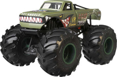 Hot Wheels 1:24 Scale Oversized Monster Truck V8 Bomber Die-Cast Toy Truck with Giant Wheels & Cool Designs