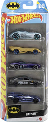 Hot Wheels 5 Car Gift Pack - Batman 2025 Pack Of 5 For Kids & Collectors
