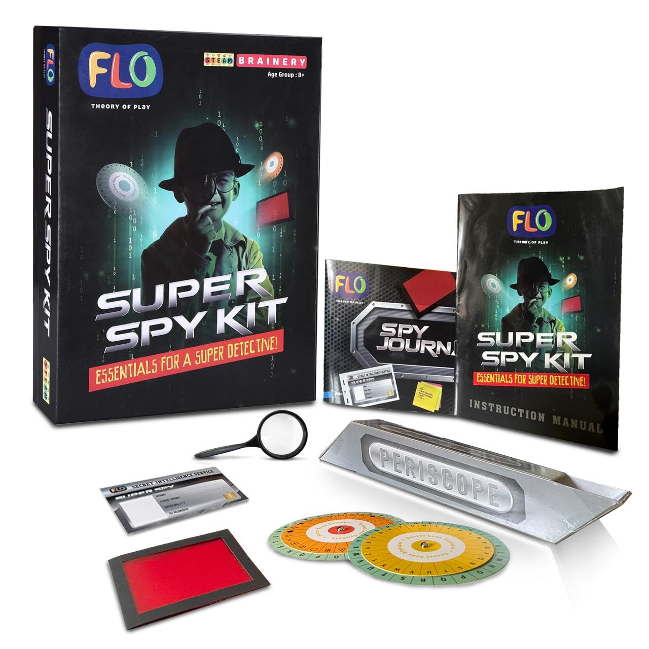 FLO Toys Super Spy Kit Science Kit For Kids Ages 8+