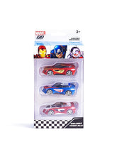 Marvel Go 1:64 Diecast Iron Man, Captain America and Ant-Man 3-Pack Rapid Racer Toy Car For Collection For Ages 3 Years And Up