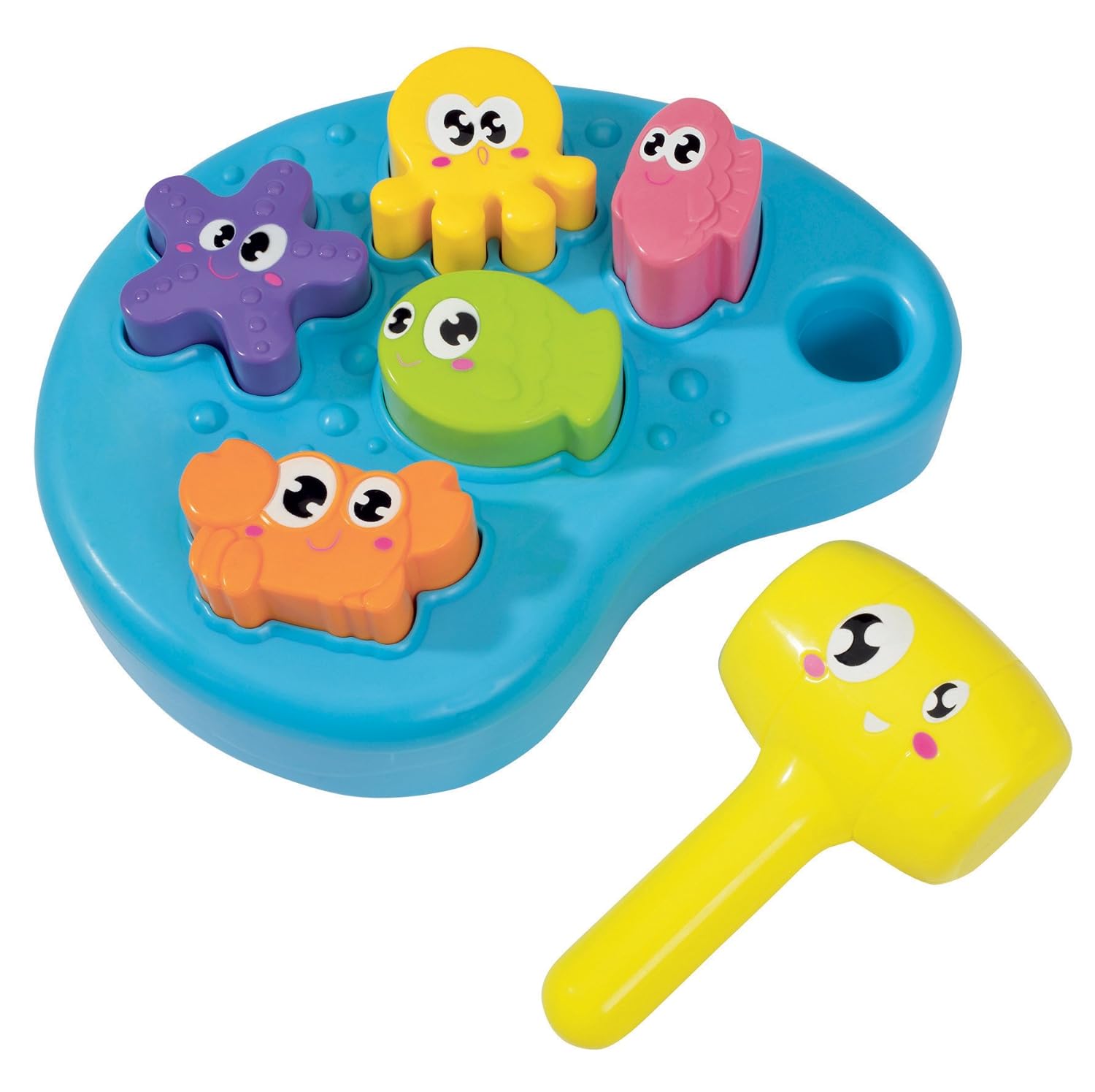 Simba ABC Sea Animal Hammer Bench Activity Toy for Infant Kids 12 Months+