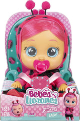 Cry Babies 12'' Dressy Lady Doll With Tears And Sounds Feature For Baby and Toddlers Ages 18 Months and Up