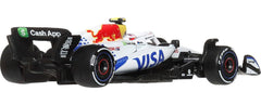 Hot Wheels Race Team Visa Cash App Racing Bulls F1 Team (#30) 1:64 Scale Premium Die-Cast Formula 1 Collectible Toy Race Car with Real Riders Tires & Metal/Metal Body & Chassis for Collectors