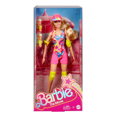 Barbie The Movie Doll Margot Robbie as Collectible Inline Skating Doll Wearing Leotard Biker Shorts and Inline Skates for Ages 3+