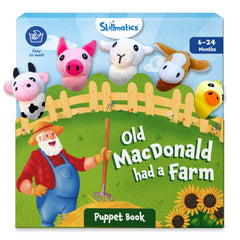 Skillmatics Puppet Book - Old Macdonald Had a Farm Interactive Finger Puppets for Toddlers