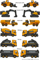 Majorette Volvo Construction Series With 6 Different Vehicle For Kids & Collectors Styles & Design May Vary