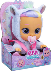 Cry Babies 12'' Dressy Jenna Doll With Tears And Sounds Feature For Baby and Toddlers Ages 18 Months and Up