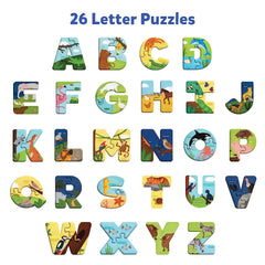 Skillmatics The Animal Alphabet 52 Piece Jigsaw Puzzle for Learning ABCs and Letters for Kids Ages 3-6 Years