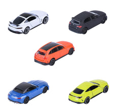 Majorette Mercedes AMG 5 Pack Set - Metal Toy Car with Freewheel, Suspension & Opening Parts for Kids & Collectors