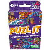 Hasbro Gaming Puzl It Aqua Adventure Competitive Puzzle Card Game for Ages 7 and Up