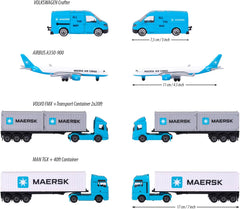 Majorette - Maersk Transport Vehicle With 3 Assortment For Kids & Collectors Styles & Design May Vary