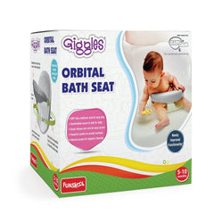 Funskool Giggles Orbital Bath Infant Bath Seat with Ergonomically Designed Featuring 360 Degree Rotation for Sitting up and Suction Pads for Babies 5 Months & Up