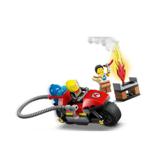 LEGO City Fire Rescue Motorcycle Building Kit For Ages 4+