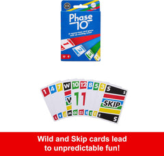 Mattel Games Uno Phase 10 Family & Friends Card Game for Ages 7+