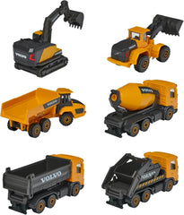 Majorette Volvo Construction Series With 6 Different Vehicle For Kids & Collectors Styles & Design May Vary