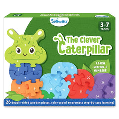 Skillmatics The Clever Caterpillar 26 Double-Sided Puzzle for Kids Ages 3-7 Years