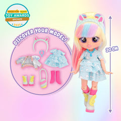 Cry Babies BFF Jenna Fashion Doll With Surprises Including Outfit and Accessories For Ages 3 And Up