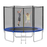 REZNOR 6 Feet Trampoline with Enclosure Safety Net & Jumping Pad for Children Kids & Adults, Multicolor