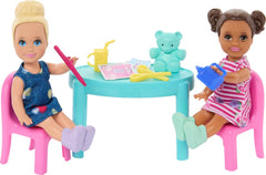 Barbie I Love School Dolls & Accessories, Classroom Playset with Fashion Doll, 2 Small Dolls & 20+ Pieces Including Furniture