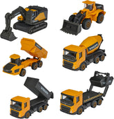 Majorette Volvo Construction Series With 6 Different Vehicle For Kids & Collectors Styles & Design May Vary