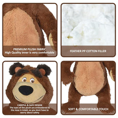 Simba Masha and The Bear 50cm Plush Soft Teddy Bear for Kids