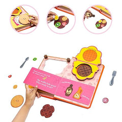Bloomingo Pretend Play Kit - Who Wants Waffles!: Waffle Making Set for Kids;Set Up Your Waffle Cart