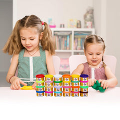 Funskool Fundough XL Pack - 24 tubs of dough, Multicolour, Dough, Toy, Shaping, Sculpting, 3 Years and above