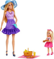 Barbie Family & Friends Picnic Playset with Dolls and Accessories for Kids Ages 3+