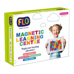 FLO Toys Magnetic Alphabets For Kids Learning And Number Brain Game Activity With Board,For Kids Ages 3+