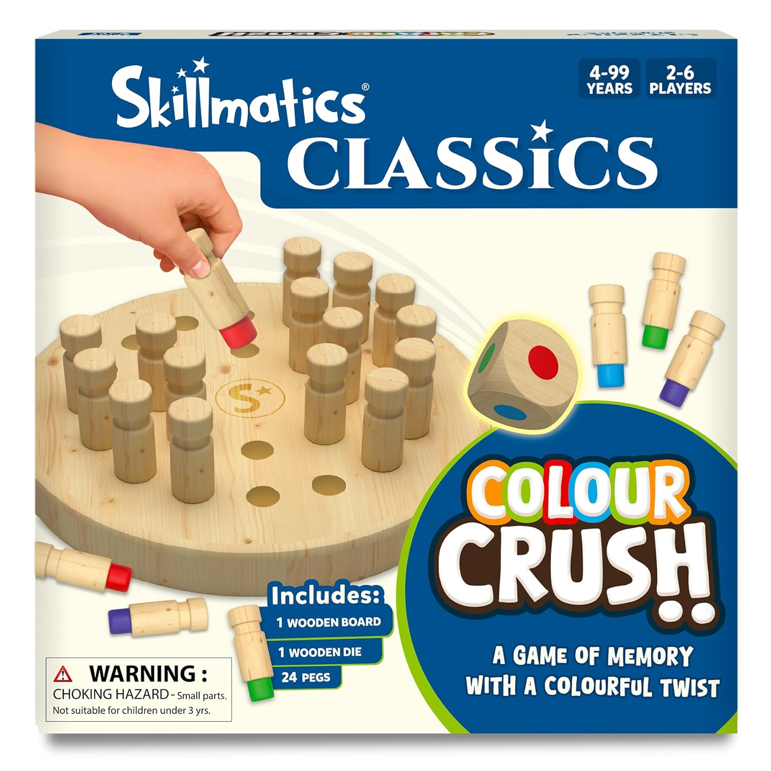 Skillmatics Colour Crush - Thrilling Memory Challenge, Fast-Paced Board & Travel Game For Ages 4+