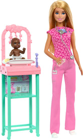 Barbie Baby Doctor Playset With Brunette Fashion Doll, 1 Baby Doll And Accessories For Kids Ages 3+